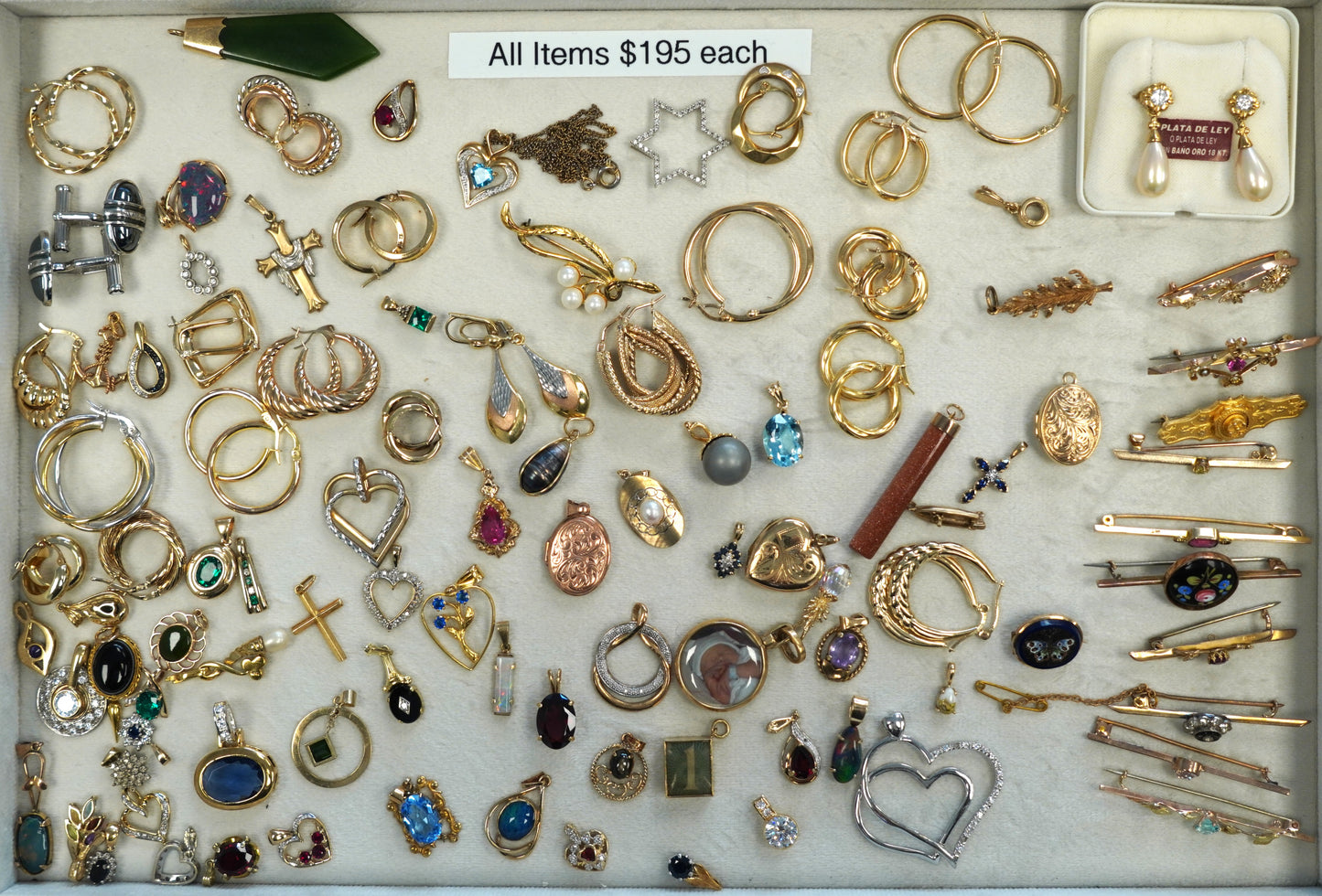 Mixed Jewellery Items $195ea - Tray #1