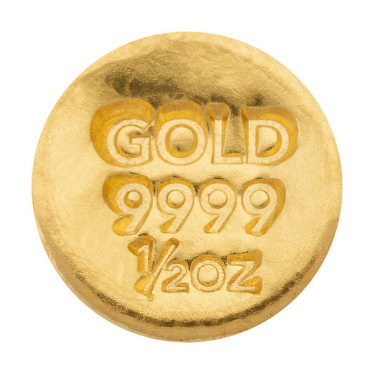 1/2oz NZ Pure Gold Cast Bullion Bar 99.99%