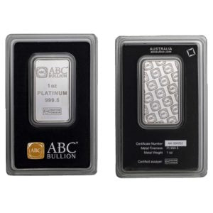 1oz ABC Platinum Minted Tablet Bullion 99.95%