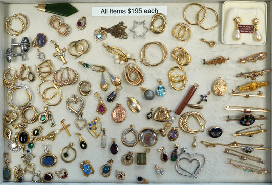 Mixed Jewellery Items $195ea - Tray #1