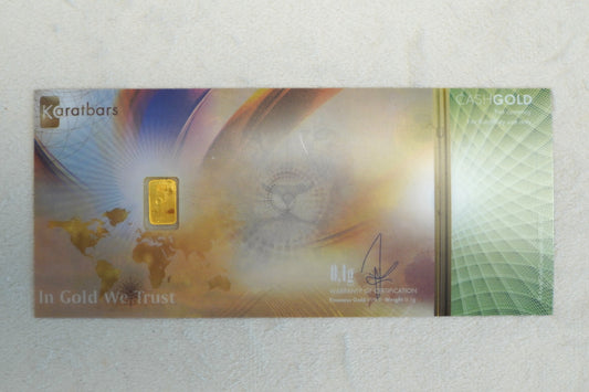 Karat Bar - 0.1g Pure Gold